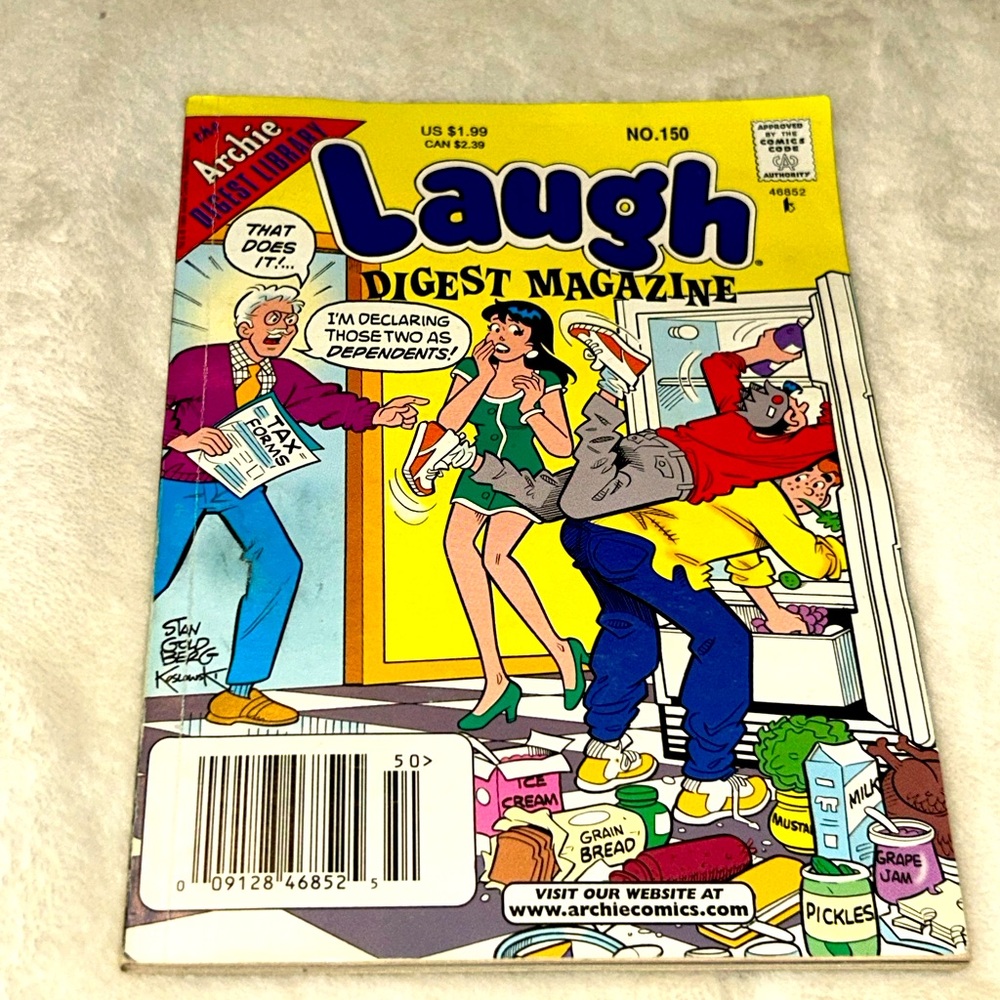 📚BOOK SALE 5 for $20📚 Archie Comic Book Laugh Magazine No. 150 July 1999